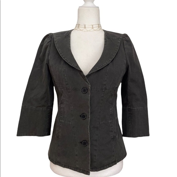 Costume National Casual Cotton 3/4 Sleeve Blazer Jacket NWT Made in Italy - Picture 1 of 9